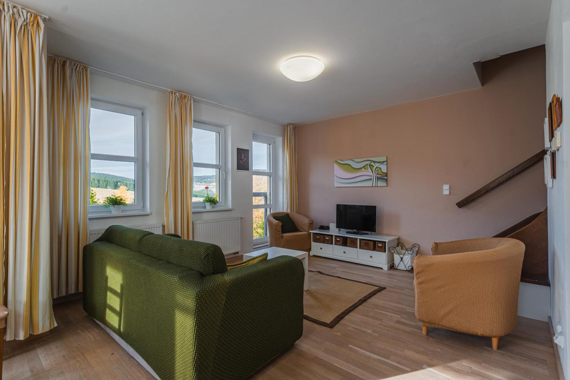 K2 Aparthotel Klinovec Views - Mezonet Apt Loučná pod Klínovcem Exteriör bild